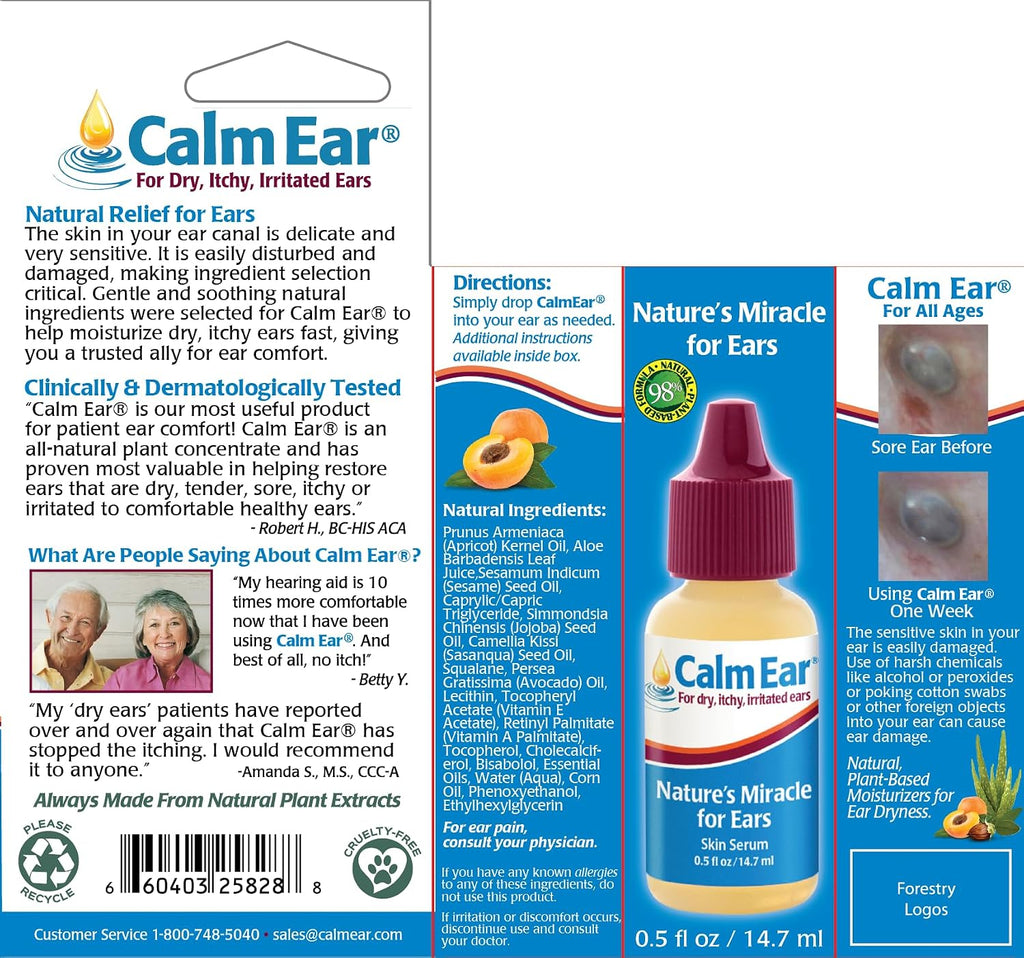 Calm Ear for Itchy, Irritated Ears 14.7ml
