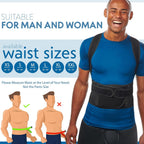 Selbite Posture Corrector for Men and Women - Back Brace for Upper and Lower Body Support - Adjustable Straightener with Pain Relief and Muscle Memory (Large)