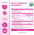 Pink Stork Morning Sickness Sweets Organic Raspberry Ginger, 30 Count | USDA Organic Ginger + Vitamin B6, Motion Sickness Support, Digestive Comfort + Heartburn Support, 30 Wrapped Drops