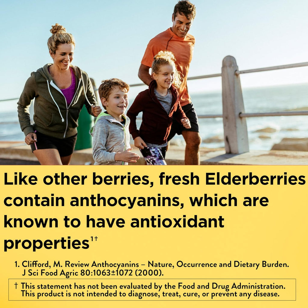 Nature Made Elderberry Gummies with Vitamin C & Zinc, 100 Gummies
