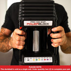 PowerBlock Pro 100 Adjustable Dumbbell, 5-100 lb
