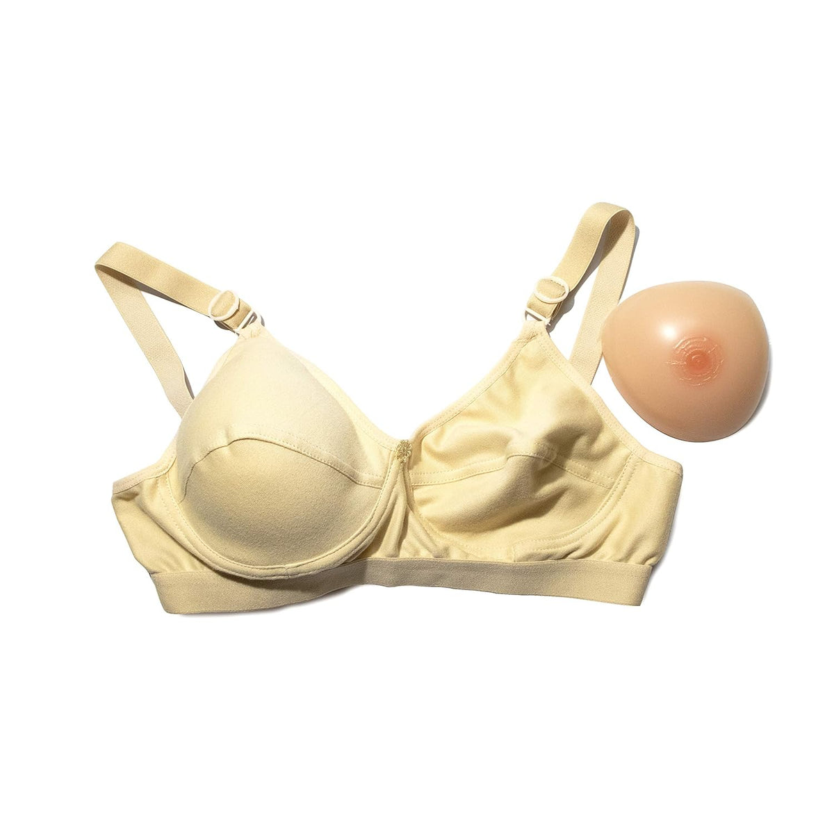 Post-Surgical Cancer Hosiery Cotton Bra with Pockets for Women (Mastectomy)