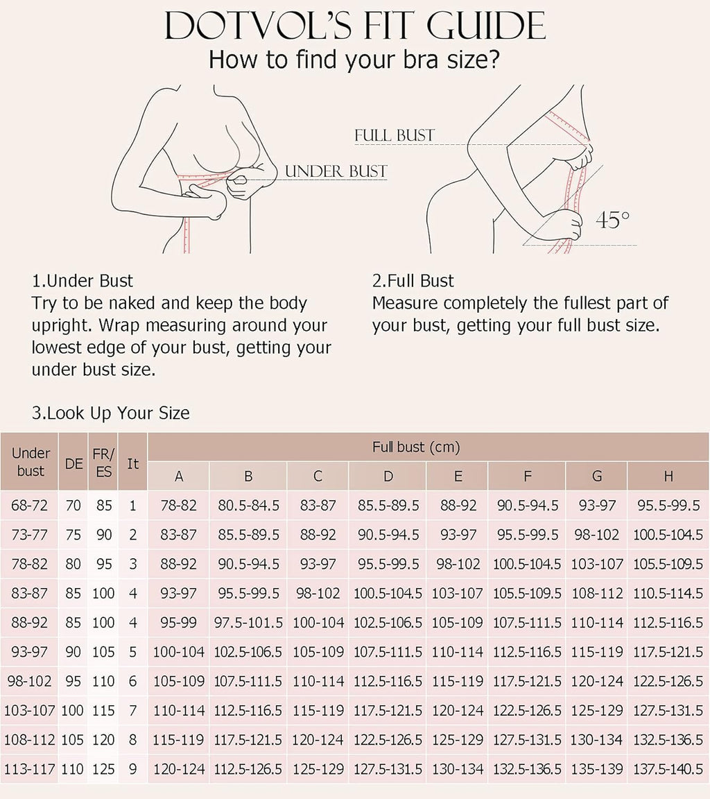 DotVol Basic Posture Corrector Bra with Front Closure Wide Straps Postoperative for Women