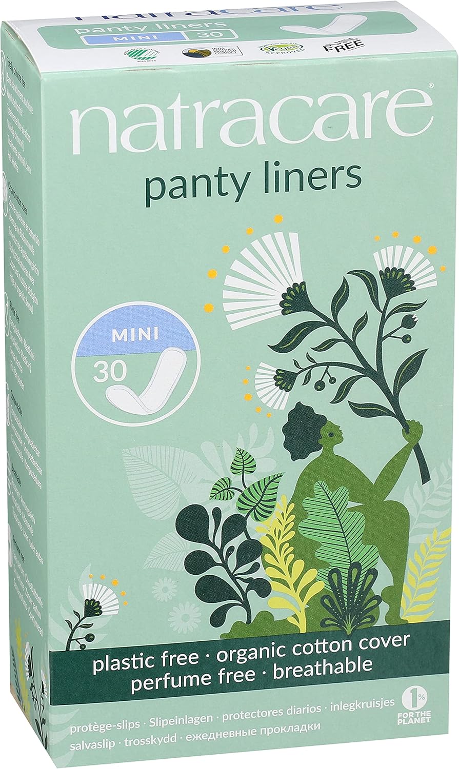 Natracare Mini Panty Liners 30 Pack, 30 count, Pack of 30
