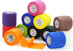 OK TAPE Self Adherent Cohesive Bandages Wrap 12Packs 2" x 5 Yards | Non-Woven Elastic for Thumb Finger Wrist Ankle Self Adhesive Bandage Wrap Breathable Vet Wrap Bandages Tape (Mixed Colors)