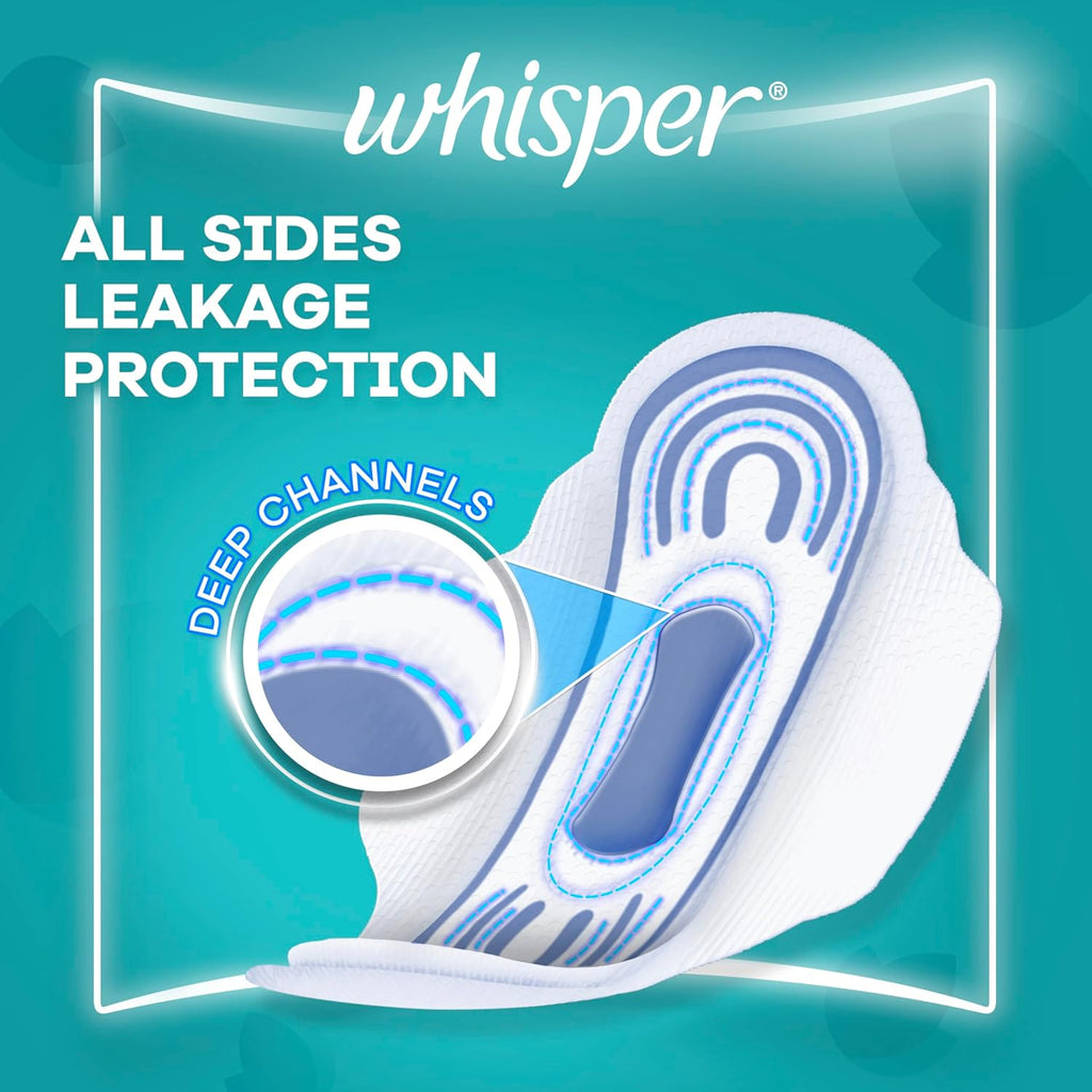 Whisper Wings Regular Flow Pads 40pk Super Value Pack