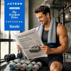 Acteon Microfiber Gym Towels 5 Pack, Quick Dry Silver ION Odor-Free Sweat Towel, Super Absorbent Fast Drying for Men & Women, Workout, Yoga, Running, Hiking, Travel – 16x30.5 Inch