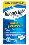 Kaopectate Multi-Symptom Anti-Diarrheal & Upset Stomach Reliever, 42 Caplet | Anti Diarrhea Caplets with Bismuth Subsalicylate