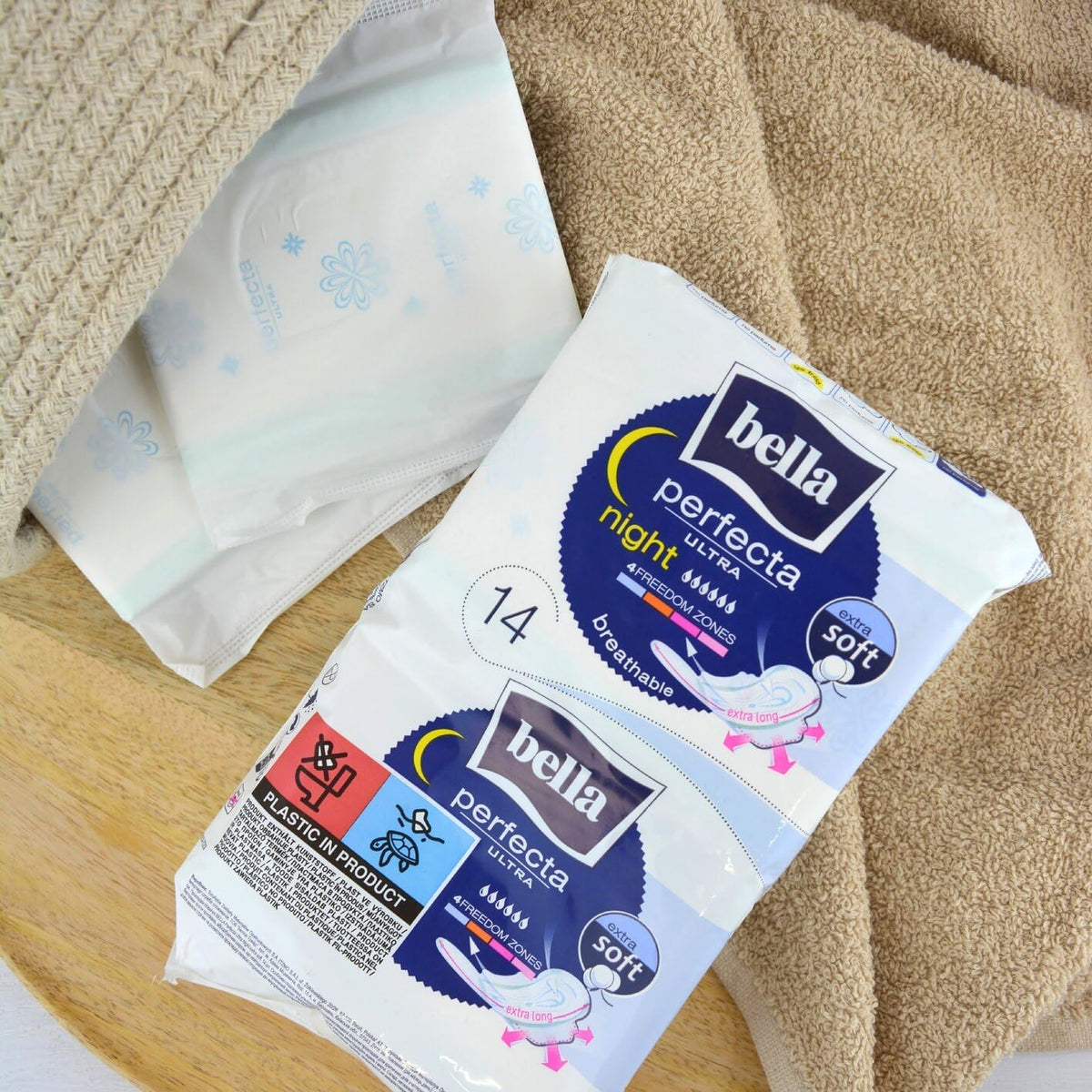 bella Sanitary Pads 14 pieces