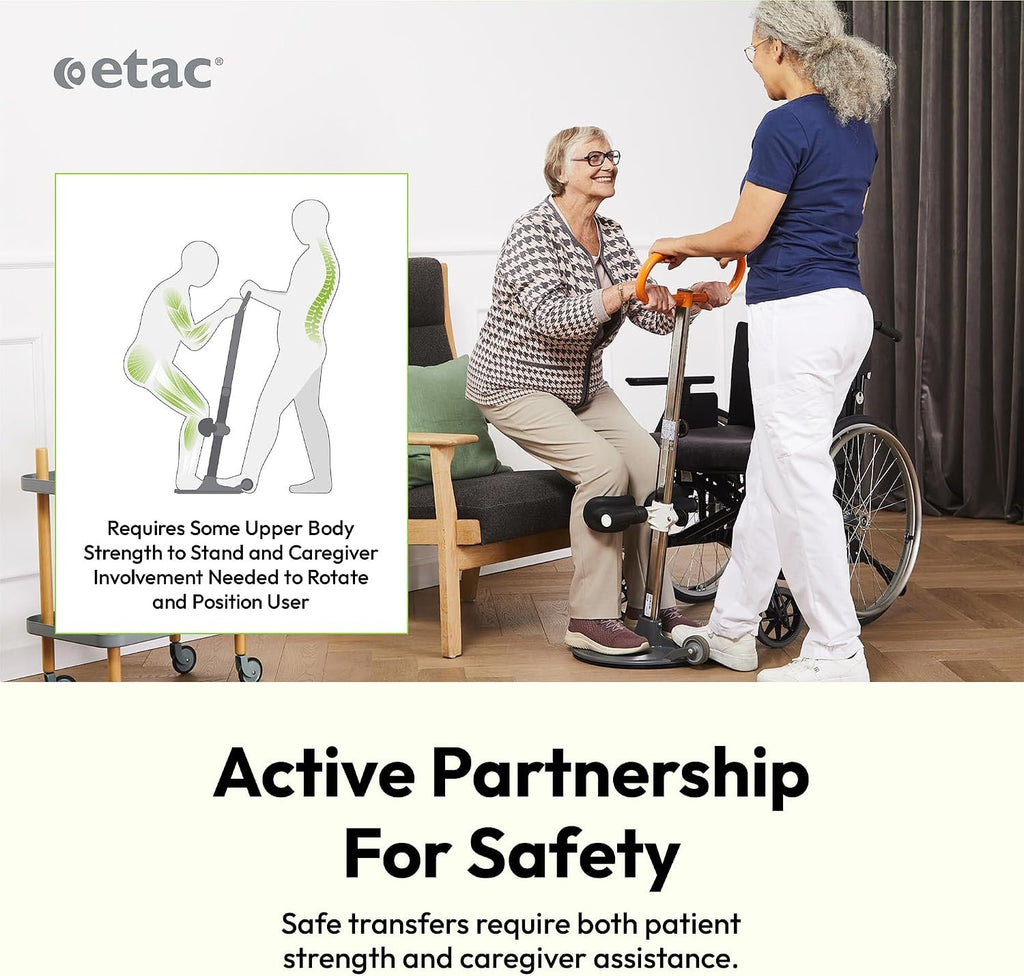Etac Turner PRO Patient Transfer Aid, Standing Pivot Sit to Stand