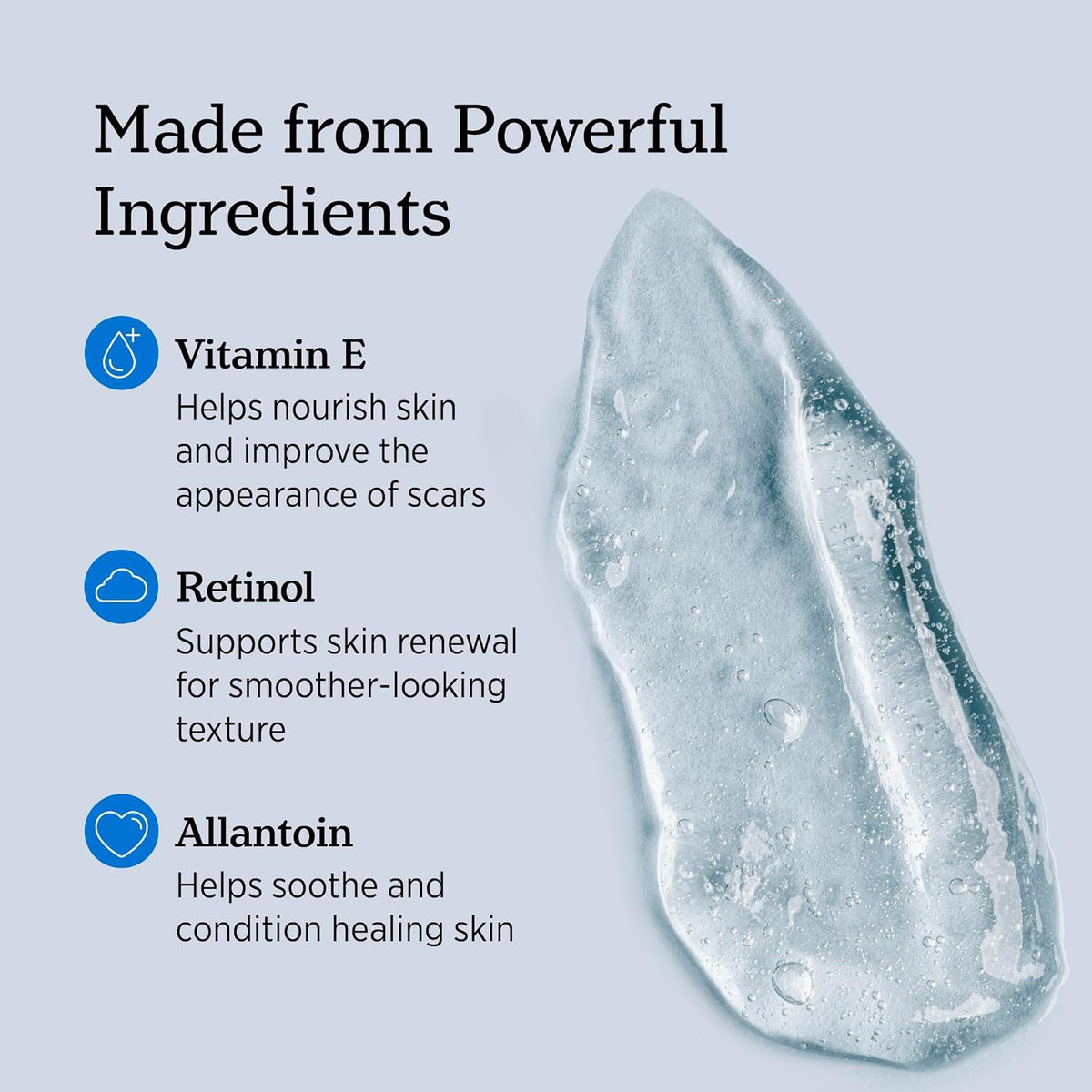 NUVADERMIS Scar Cream Gel for Surgical Scars | Retinol & Vitamin E, 1.7oz | Scar gel for surgical scars, c-section, keloid, and acne scars. Dermatologist recommended with retinol and vitamin E.