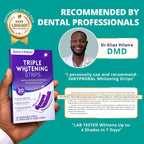 SAKYPRORAL Whitening Strips, Long-Lasting Results, Enamel Safe & Low-Sensitivity, Purple Tooth whitening, Professional Teeth Whitening Strips with Non-Slip Dry Strip Technology, 14 Count (Pack of 1)