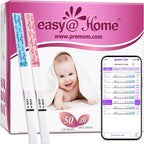 Easy@Home 50 Ovulation Test Strips and 20 Pregnancy Test Strips Combo Kit | Ovulation and Pregnancy Test Strips, 50 LH Tests + 20 hCG Tests, Daily Ovulation Tracking, Package May Vary