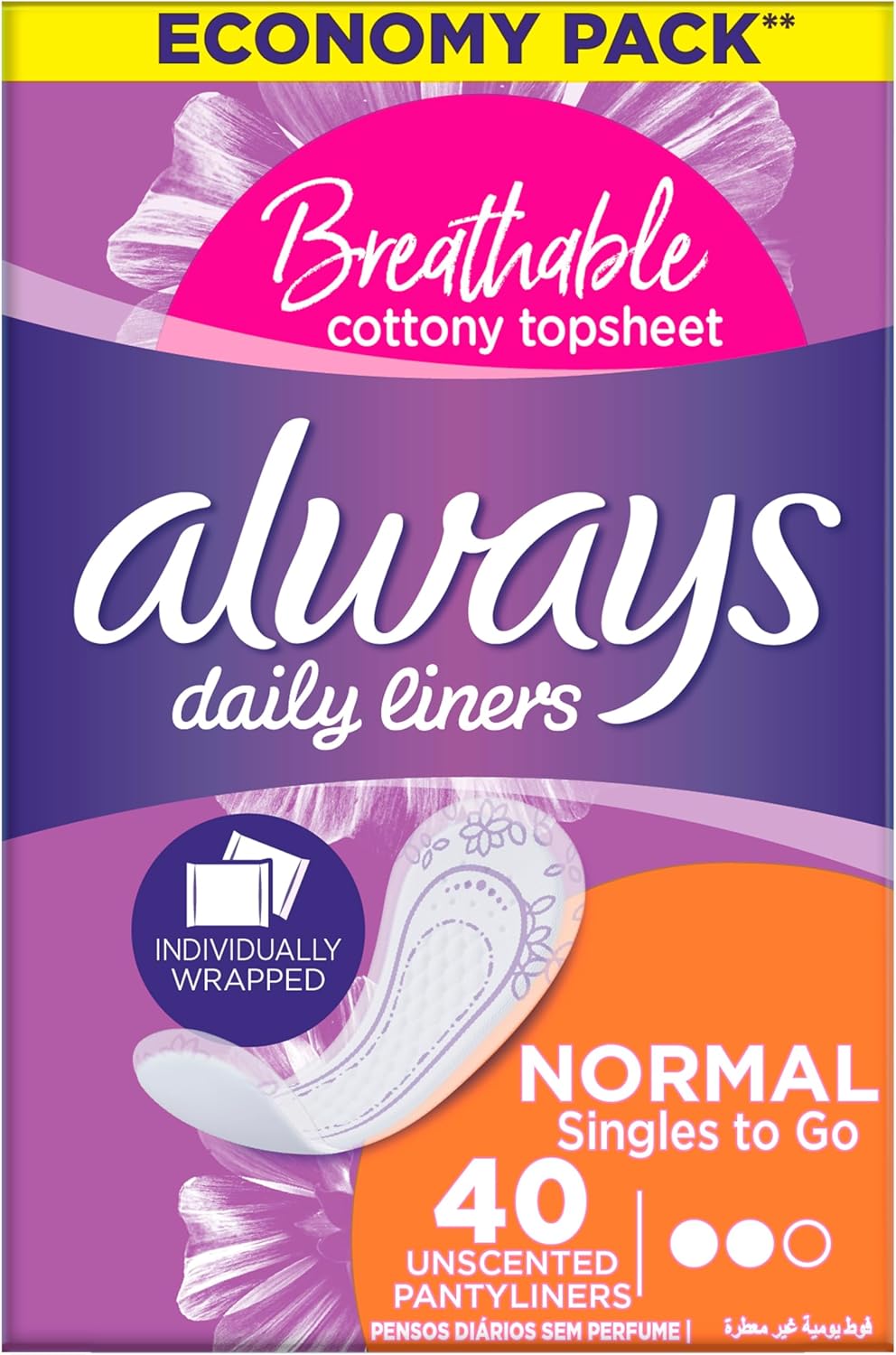 Sanitary Pads Individually Wrapped 40 pieces