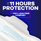 Always Maxi Overnight Pads with Wings for Women, Size 4, Overnight Absorbency, Unscented, 33 Count