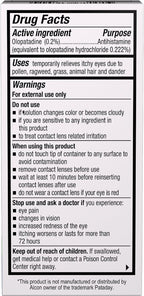 Bausch + Lomb Advanced Eye Relief, Olopatadine 0.2% Antihistamine Eye Drops for Eye Allergy Itch Relief, Once-Daily Prescription Strength 16-Hour Relief, 0.12 Fl Oz