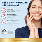 Anbesol Maximum Strength Gel Oral Pain Reliever, 0.33 oz | Instant oral pain relief from toothaches, gum pain and braces pain, canker sore treatment, 20% benzocaine, ADA accepted