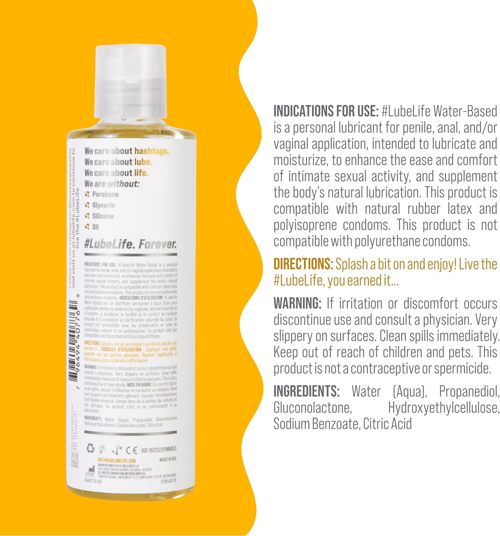 #LubeLife Water-Based Personal Lubricant 240 ml