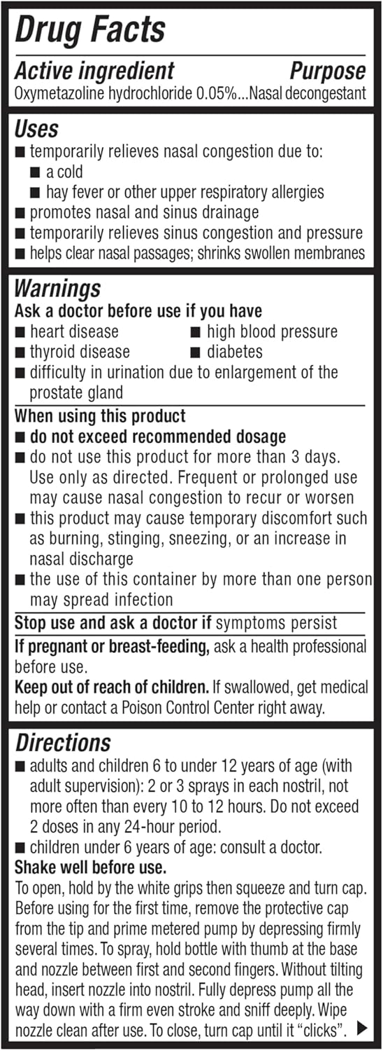 Mucinex Sinus-Max Nasal Spray Decongestant, 12 Hour Over-The-Counter Medication Nose Spray for Sinus Relief, Nasal Decongestants for Adults & Sinus Congestion, Clear & Cool 3/4 Fl Oz(22ML)
