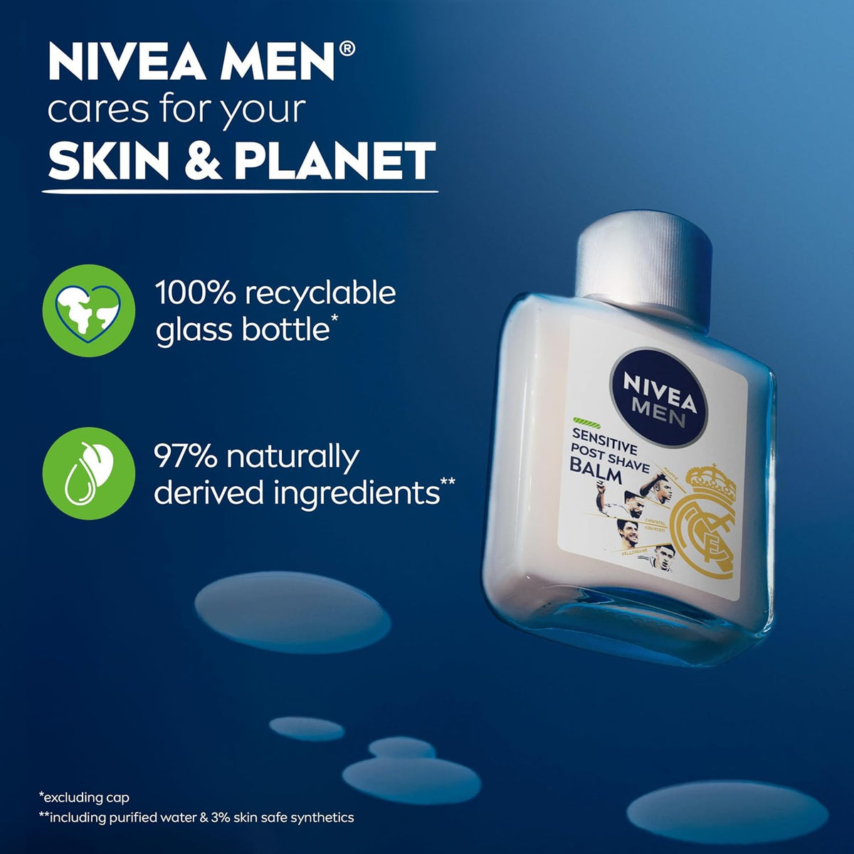 NIVEA MEN Sensitive Post Shave Balm, After Shave Balm for Men, 3.3 FL OZ
