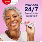 Colgate Whitening Sensitive Toothpaste Gel, Clean Spearmint, 3 Pack, 6 oz | With Potassium Nitrate for Sensitivity Relief, Safely Removes Surface Stains for Whiter Teeth, Promotes Healthy Gums