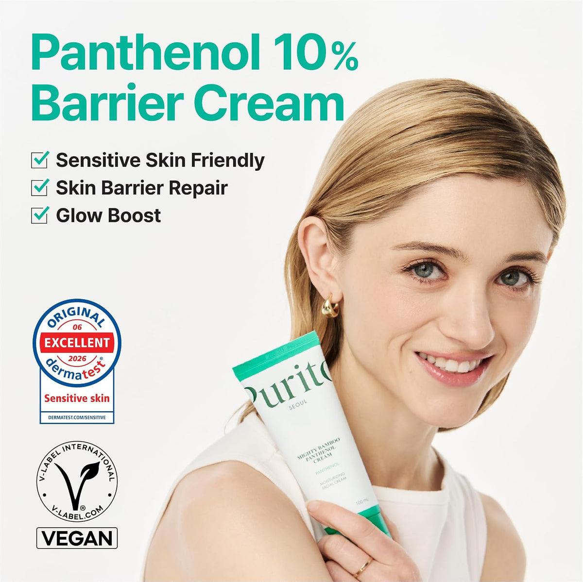 PURITO Panthenol 10% Cream | Korean Skin Barrier Repair & Glow Boost
