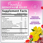 Menopause Supplements for Women - Natural Menopause Relief Support, Hormonal Balance & Hormone Support for Night Sweats, Hot Flashes & Mood Swings - 60 Vegetarian Gummies