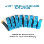 3 Pack Tape Measure Body Measuring Tape, Soft Fabric Measuring Tape for Sewing Cloth Measurement, 60 Inch Double Scale Tailor Ruler for Weight Loss (Blue)