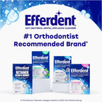 Efferdent Denture Cleaner Tablets, Minty Fresh & Clean, 126 Count | Retainer Cleaner, Use Daily To Clean Dental Appliances, Full Plate Dentures, Aligners & Mouth Guards