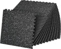 SUPERJARE 1" Extra-Thick Rubber Top Exercise Mat, Gym Flooring for Home Gym