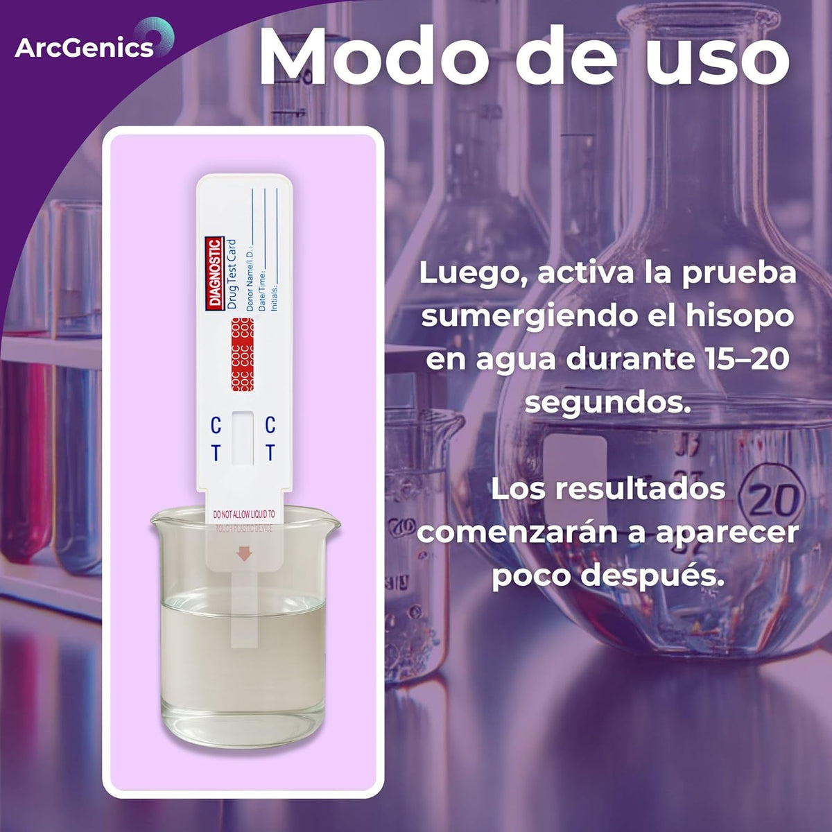 10 Cocaine Surface Drug Test Swabs, Detects Cocaine Residues on Phones, Banks & Tools, Quick Clean & Immersion Test, Fast Results