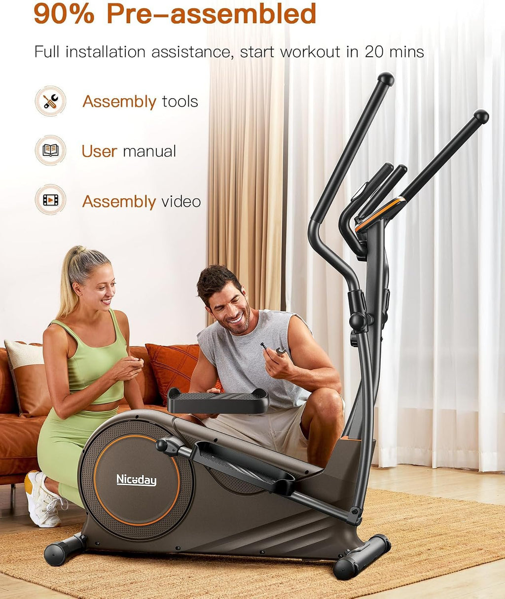 Niceday Elliptical Exercise Machine with 15.5IN Stride