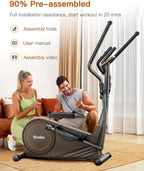 Niceday Elliptical Exercise Machine with 15.5IN Stride