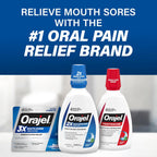 Orajel 3X Mouth Sores Medicated Pain Relief Gel, Extra Strength, 0.42 Oz | Immediate Pain Relief, Long-Lasting, Protects Mouth Sores from Irritation, #1 Oral Pain Relief Brand