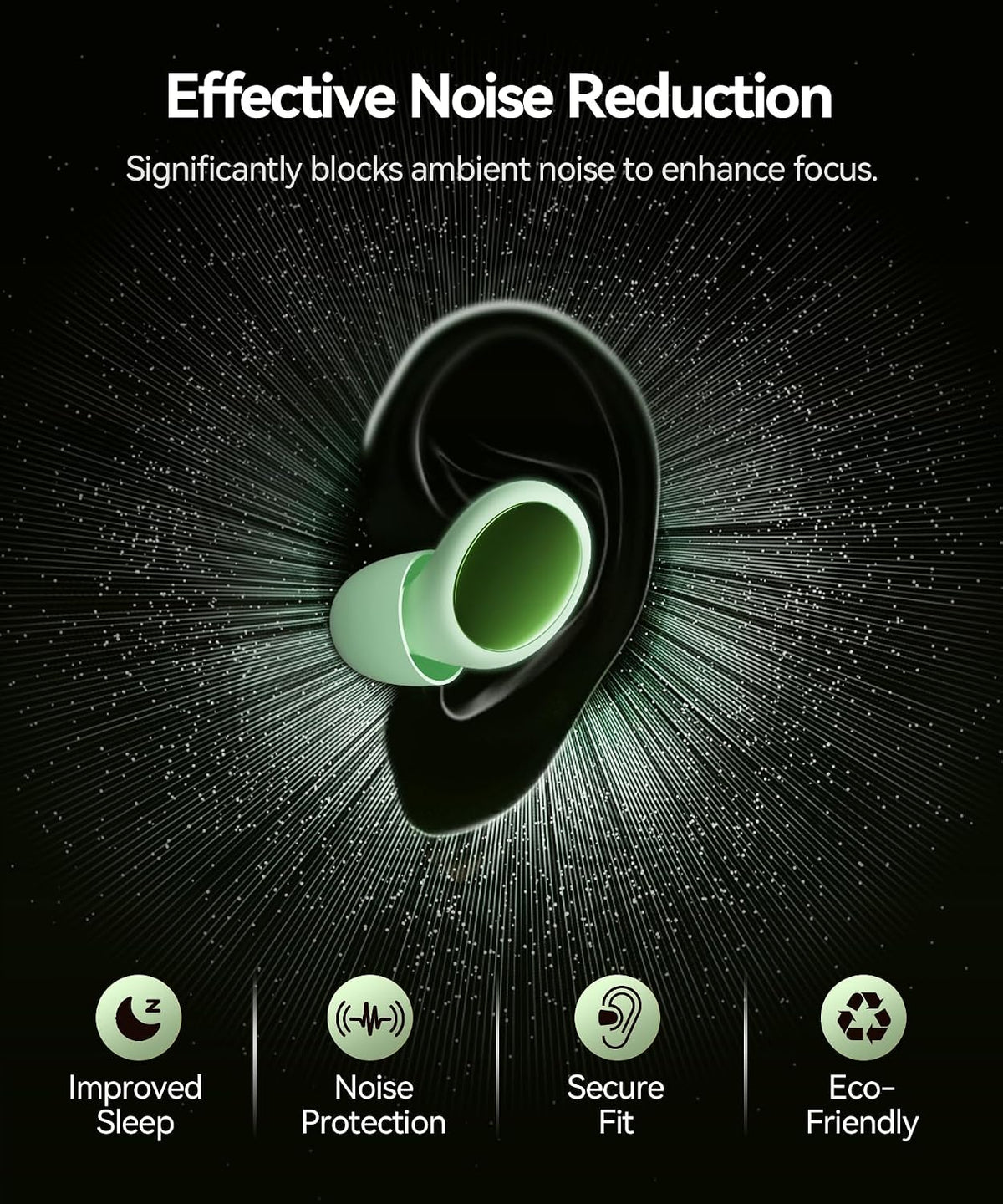 45dB Ear Plugs for Sleeping Noise Cancelling Ear Plugs for Noise Reduction & Snoring, Concerts, Earplugs for Sleep,Sider Sleepers Airplane, Silicone Earplugs Reusable Concert Ear Plug