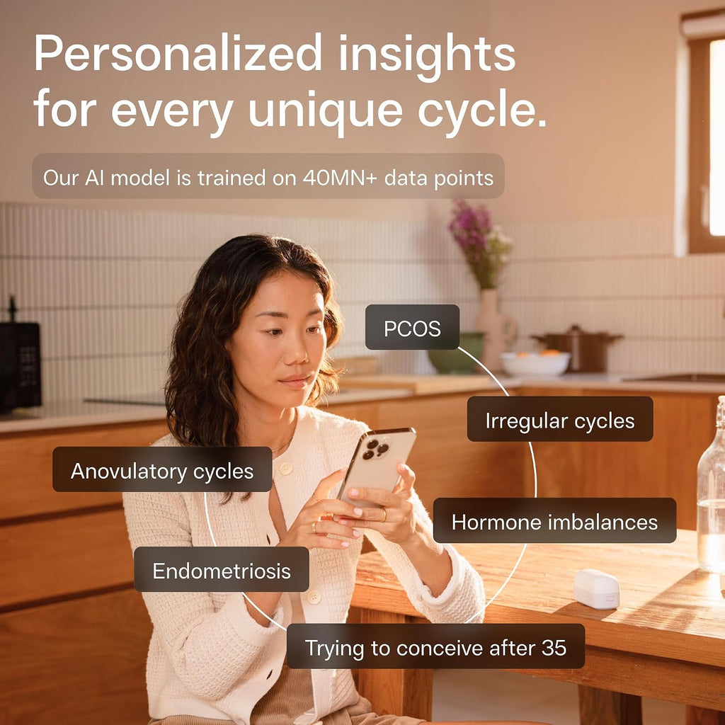 Inito Fertility Monitor & Hormone Tracker for Women | Track and Confirm Ovulation | Estrogen, LH, PdG, FSH | Includes 15 Test Strips + Free App | Wireless | Compatible with All iOS & Android Devices
