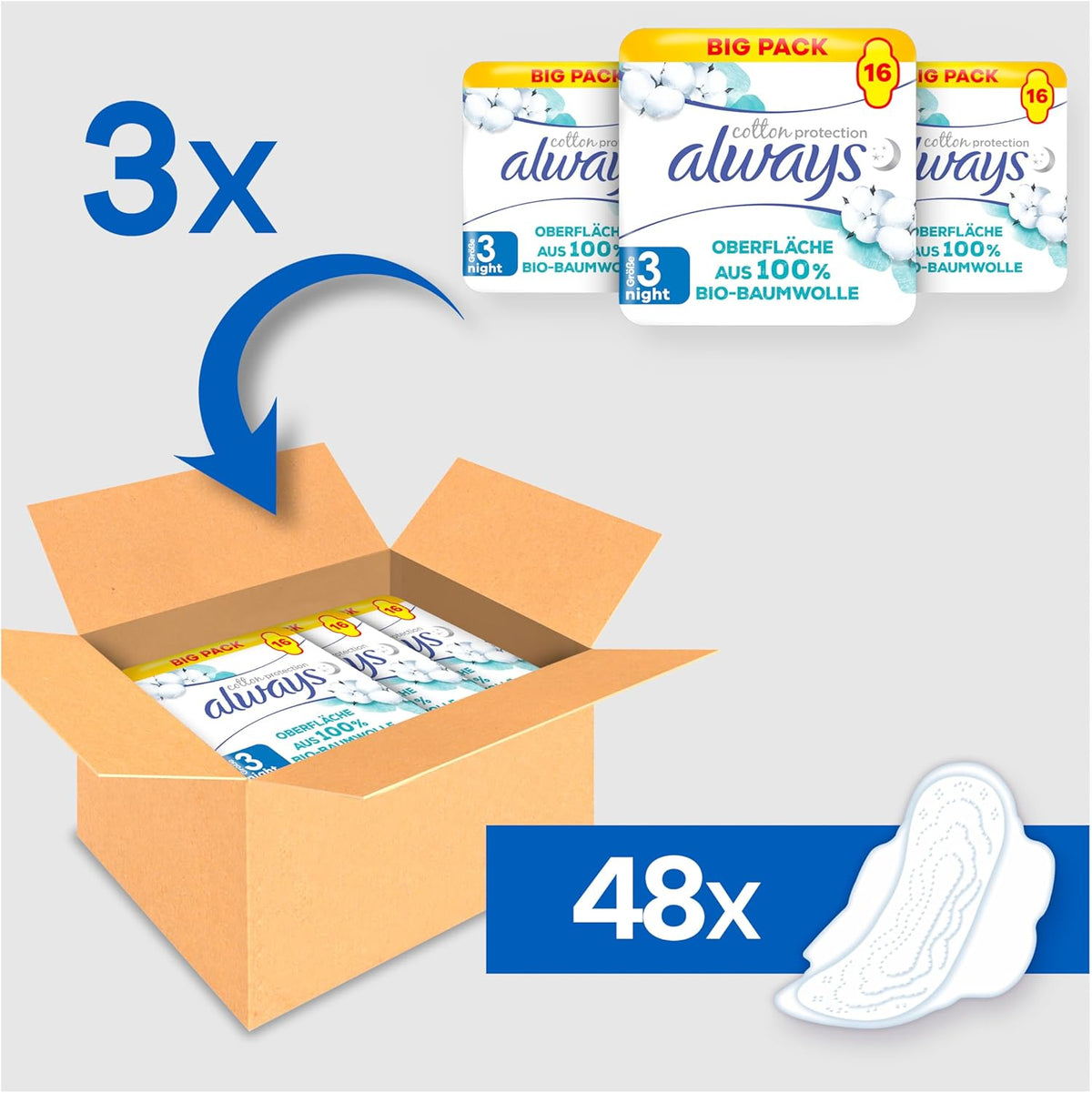 Always Sanitary Pads 16 pieces