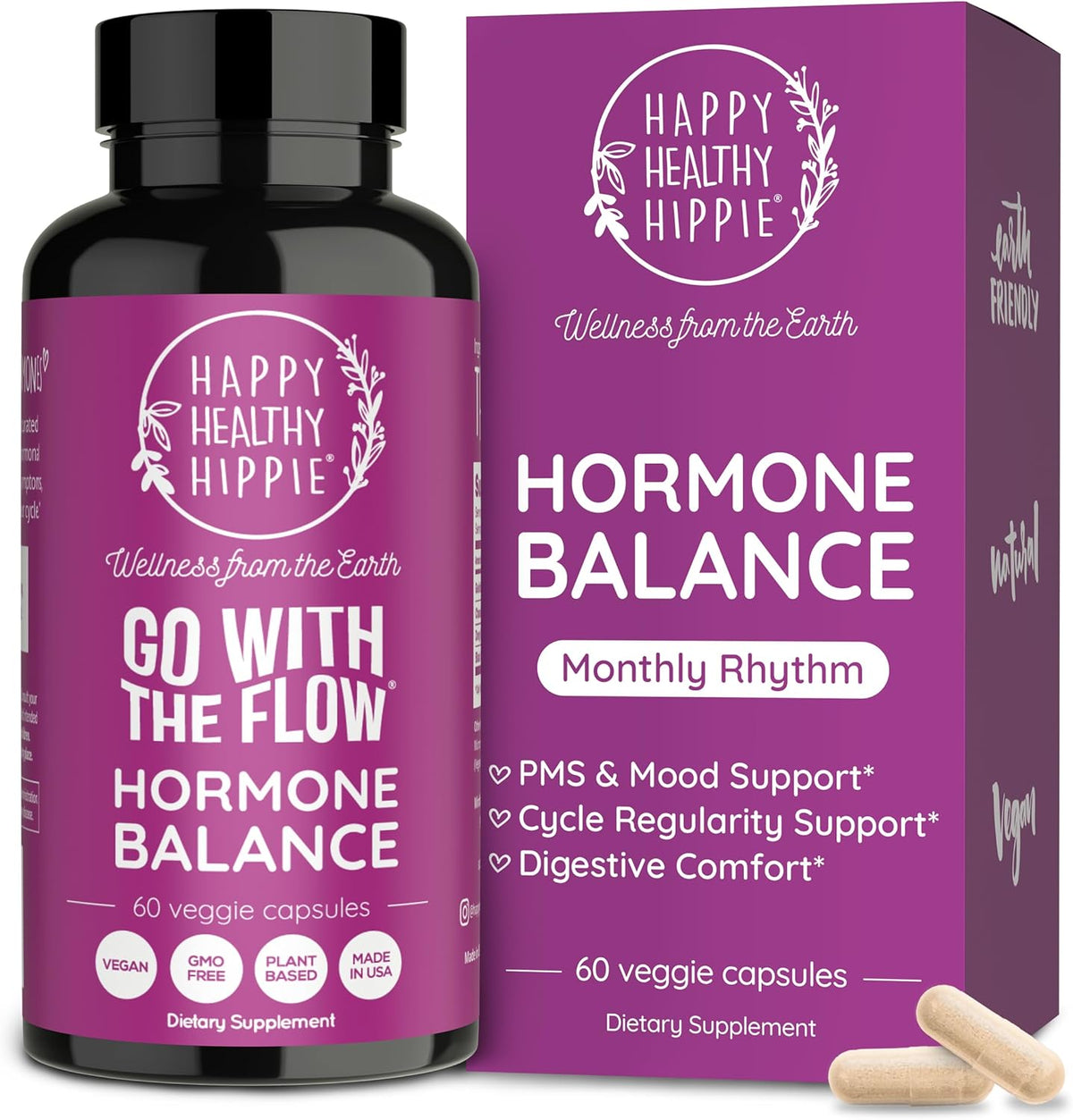 Happy Healthy Hippie Go Dietary Supplements 60 capsules