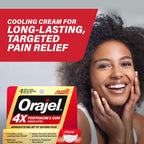 Orajel 4X for Toothache & Gum Pain: Severe Cream Tube 0.33oz- From Oral Pain Relief Brand