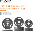 CAP Barbell 2-Inch Olympic Cast Iron Plate Weight Set | 75-285 lbs | Multiple Options