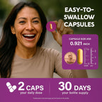 Menopause Supplements for Women - Black Cohosh, Pre & Probiotics - 60 Caps