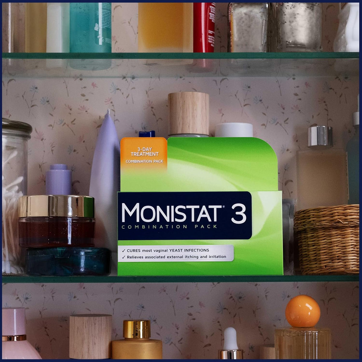 Monistat 3-Day Yeast Infection Treatment for Women, Miconazole Cream, 3 Prefilled Applicators