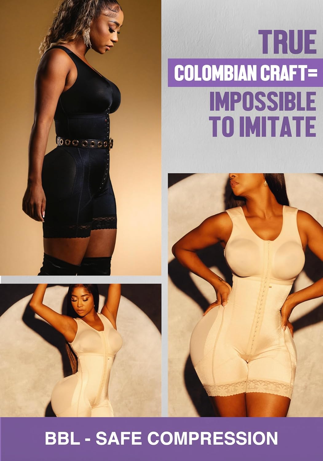 Snatched Body Stage 2 Faja with Bra | BBL Body Faja Post-Op & Everyday Shapewear | Fajas Colombianas Moldeadoras Post Surgery