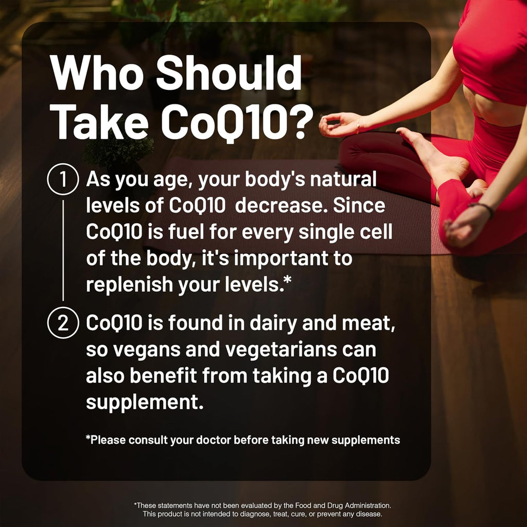 NatureWise CoQ10 200mg Softgels, High Potency Ubiquinone - Coenzyme Q10 Supplement - Antioxidant for Heart Health + Energy - Vegan, Non-GMO, Gluten-Free - 30 Count[1-Month Supply]