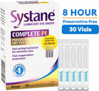 Systane Complete Preservative Free Dry Eye Drops, 30 Ct Single Use Vials
