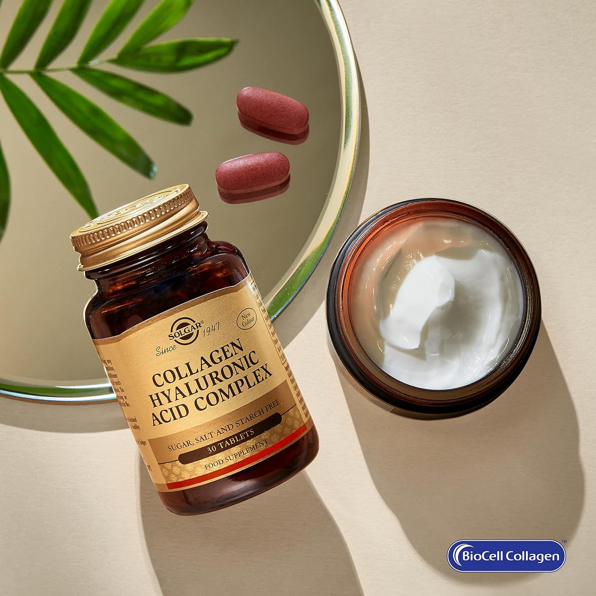 Solgar | Hyaluronic Acid Complex | Aging Prevention | Repair Dehydrated and Dehydrated Skin | Contains Vitamin C | 30 Tablets