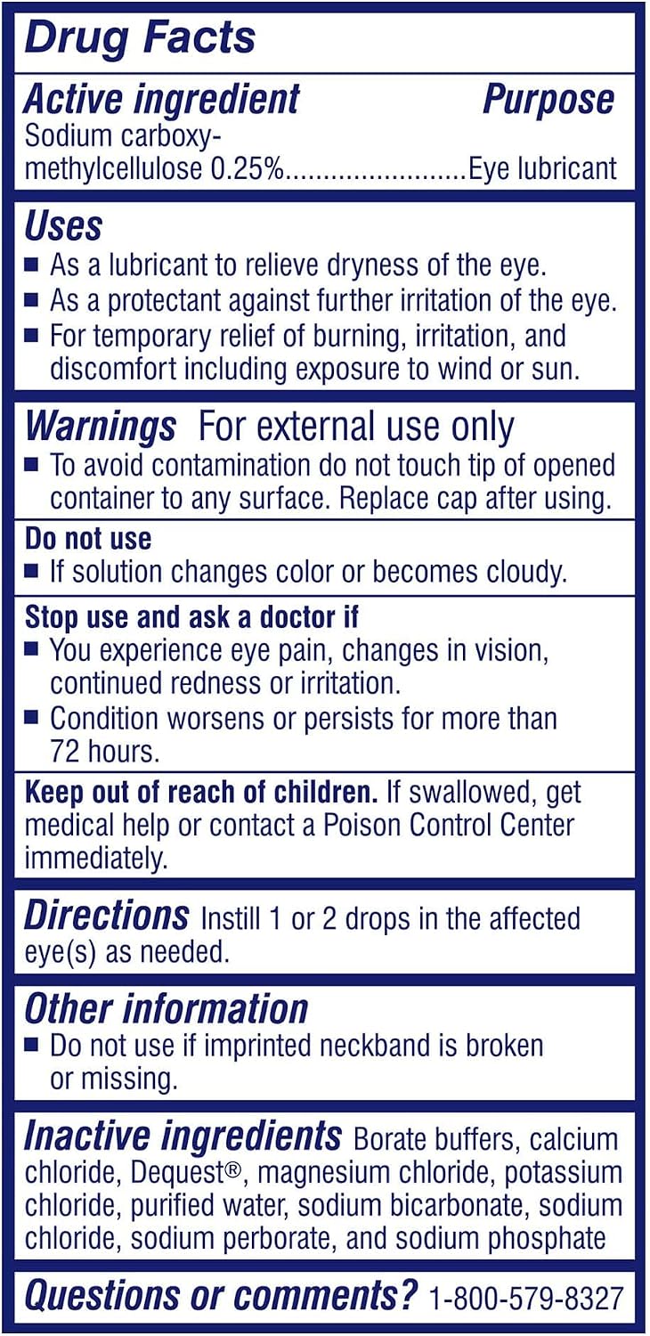 TheraTears Dry Eye Drops, Lubricating, 1 Fl Oz | Lubricating Eye Drops for Dry Eyes, Immediate Long Lasting Relief