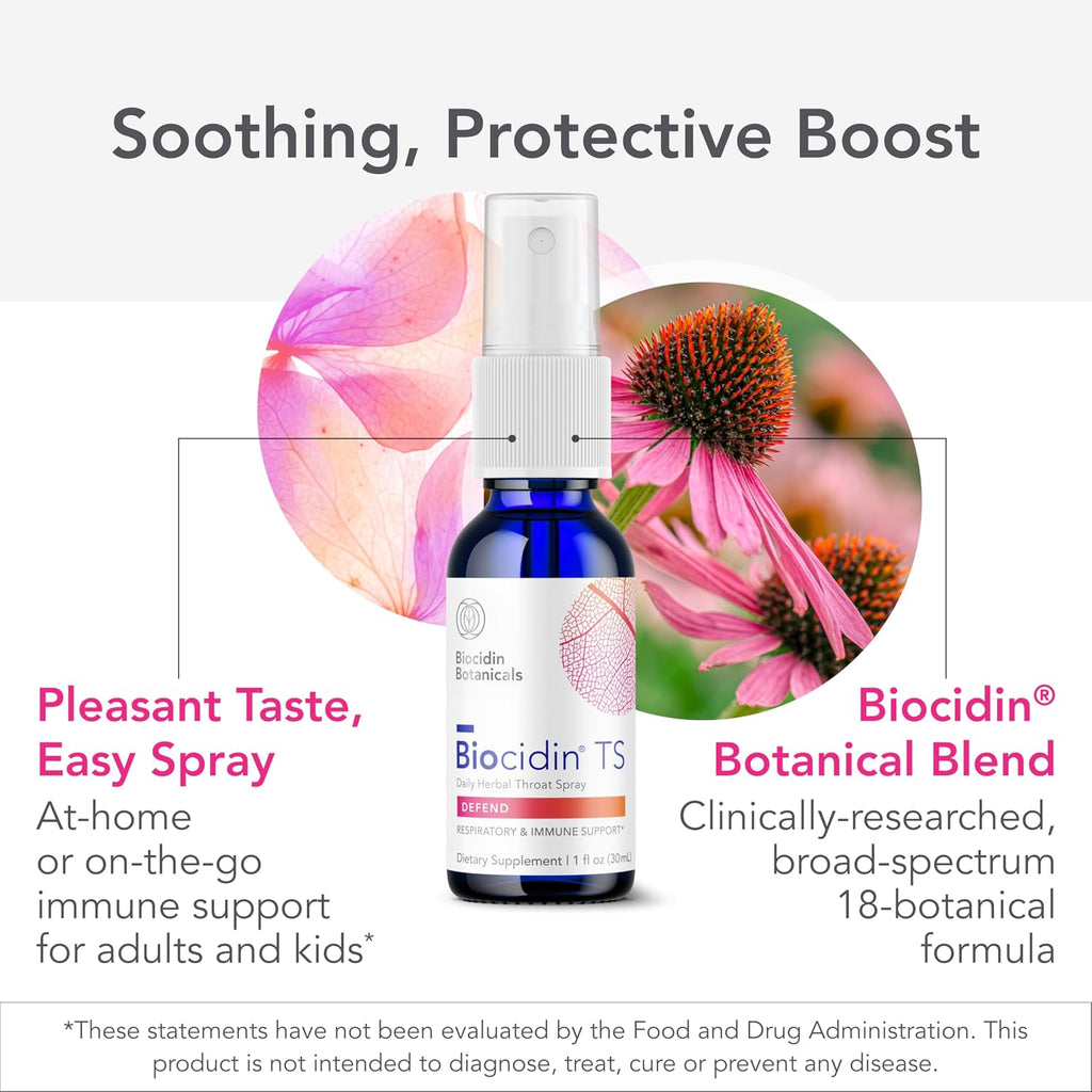 Biocidin TS Daily Immune Support Throat Spray, 1 Fl Oz