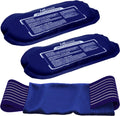 Reusable Hot and Cold Ice Packs for Injuries (3-Piece Set), Joint Pain | Gel Ice Packs - Muscle Soreness and Body Inflammation Support - Adjustable & Flexible for Knees, Back, Shoulders, Arms & Legs