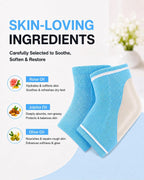 Moisturizing Socks, 100% Cotton Heel Socks for Dry Cracked Feet Women, Cracked Heel Treatment Silicone Heel Socks, Breathable Hydrating Gel Heel Protectors for Repair, Spa & Daily Use
